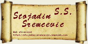 Stojadin Sremčević vizit kartica